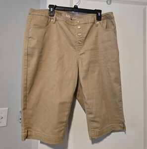 DG2 Camel Capris. Size 1X.